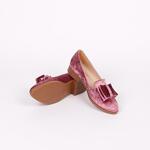 Обувки кадифе в цвят пудра - Арабела