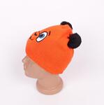 Оранжева детска шапка - Мечо