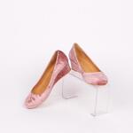 Пепелно розови обувки с платформа