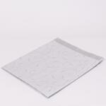 Покривка за маса в сребрист цвят с флорални мотиви - 120/160 см.