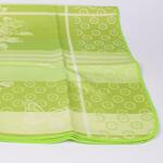 Покривка за маса с тефлоново покритие в светло зелен цвят с флорален принт 130/180