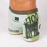 Резедав мъжки памучен боксер с щампа на евро валута