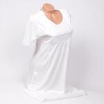 Стилна пижама за бременни и кърмачки в бял цвят