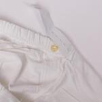 Стилна пижама за бременни и кърмачки в бял цвят