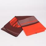 Тефлонова покривка в кафяв и оранжев цвят с листа елипса 150/225