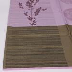 Тефлонова покривка за маса в лилаво и зелено с флорални мотиви 150/150