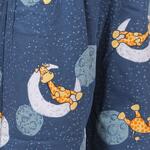 Тъмносиня детска лятна пижама с жирафче