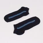 Тъмносини дамски чорапи терлик със сини ленти