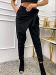 Дамски ежедневен панталон с връзка, 02250, Vanya Fashion