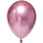 Балони хром в розово - 5 броя-Copy