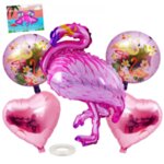 Луксозен комплект балони "Фламинго"  (Flamingo) - 5 броя