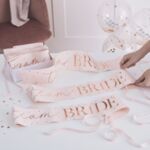 Супер яка Розова лента за моминско парти - Team Bride-Copy
