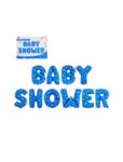 Балон Baby Shower в синьо
