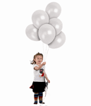 Балони металик - Бяла Перла - пакети от 10, 50 и 100 броя
