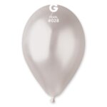 Балони металик - Бяла Перла -  26 см пакети от 10, 50 и 100 броя