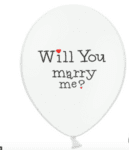 Балон за предлагане на брак " Will You Marry Me "-Copy