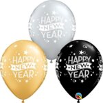 Балони "Happy New Year" - 5 броя
