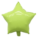 Балон Звезда Macaron зелен - 45 см