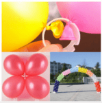 Държач за балони - Ф 3,5 см. х 2,3 см - 6 броя