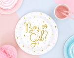Парти чинии" Boy or Girl" - 23 см - 6 броя