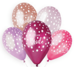 Балони латекс с надпис Team Bride - 10 броя - 30 см