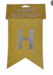 Банер Happy Birthday - в розово-Copy
