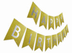 Банер Happy Birthday - в розово-Copy