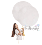 Балони Класик Бял  Цвят -  /2 броя/ - 48 см