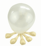 Балони Перла Металик 100 броя бели - 13 см