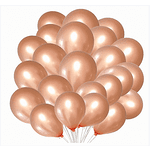 Балони Металик - 20 броя в розово злато - 13 см-Copy