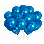 Балони Металик тъмно сини /100 боря/ - 13 см Висококачествени латексови балони. Идеални за изработката на арки, фигури, тематични украси и всякакъв вид декорации. Размер на балона /надут/ - 1