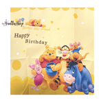 Комплект Балони Мечо Пух (Winnie the Poohe) с плакат и арка