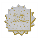 Салфетки "Happy Birthday"-  20 броя