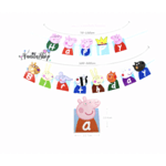 Банер  HAPPY BIRTHDAY - Пепа Пиг (Peppa Pig) - 2.30 см