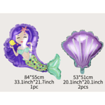 Балони комплект Русалка (Mermaid) - 3 броя