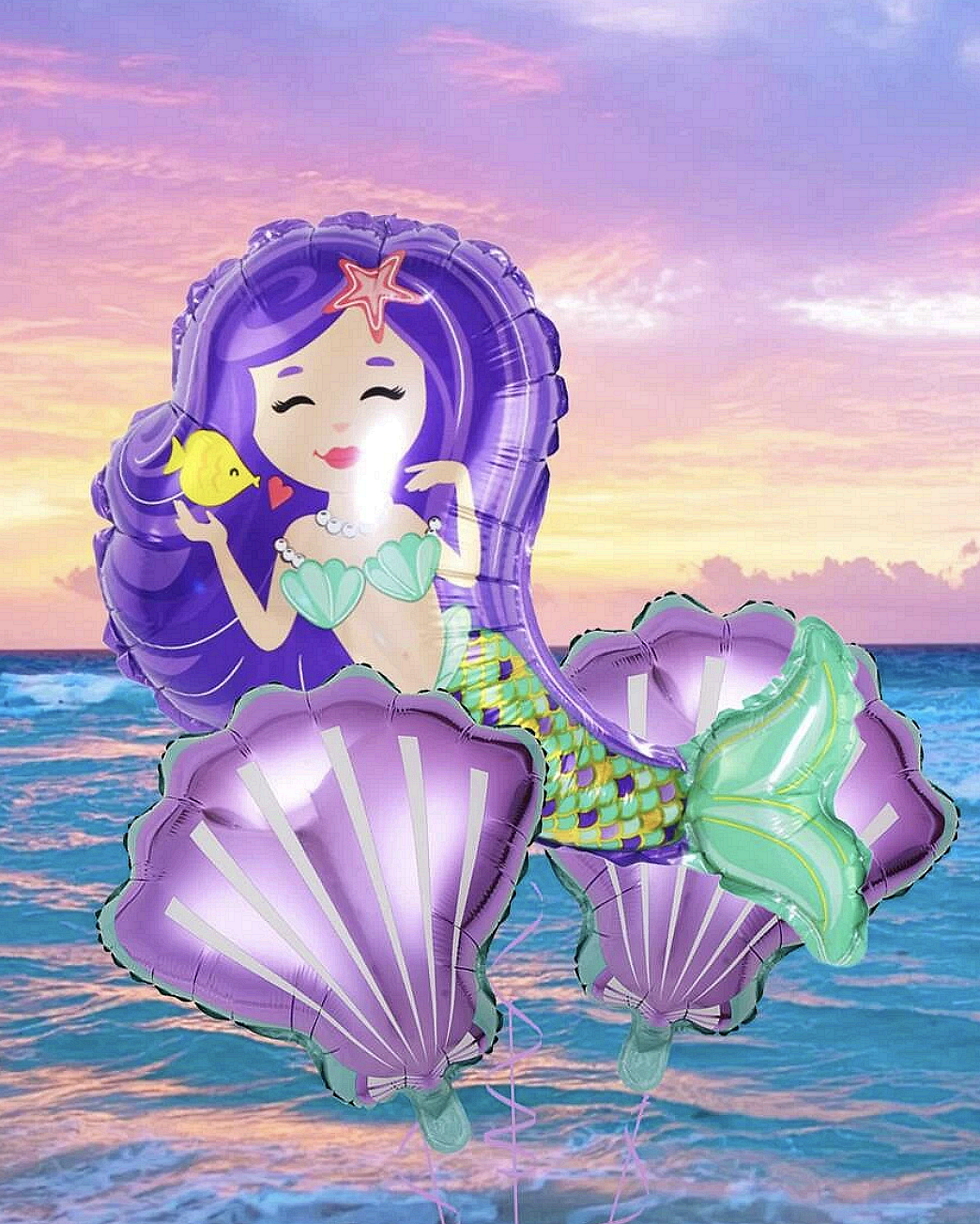 Балони комплект Русалка (Mermaid) - 3 броя