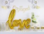Балон надпис " LOVE" в злато за украса и снимки