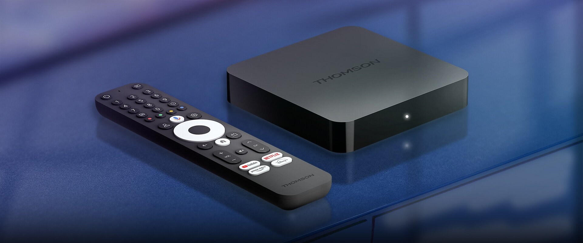 Rectangle Stream Box Мултимедиен плеър Thomson Streaming Box 240, 4K UHD
