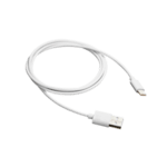 Кабел за зареждане и прехвърляне на данни USB Type C - USB 2.0 Canyon CNE-USBC1W, бял
