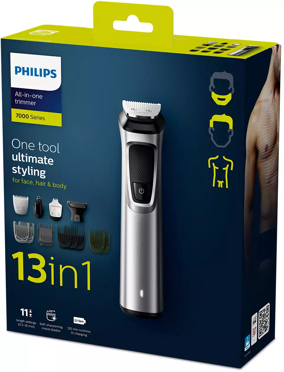 Тример за коса и брада 13 in 1 Philips Multigroom (MG7715/15)
