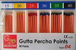 Gutta percha points (Taper .04)