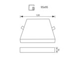 LED панел - квадрат, 18 W