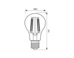 LED филамент крушка - E27, 9.5 W, различна светлина