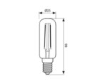 LED филамент крушка - E14, 3W, 4000 K