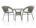 Градински комплект - маса с два стола