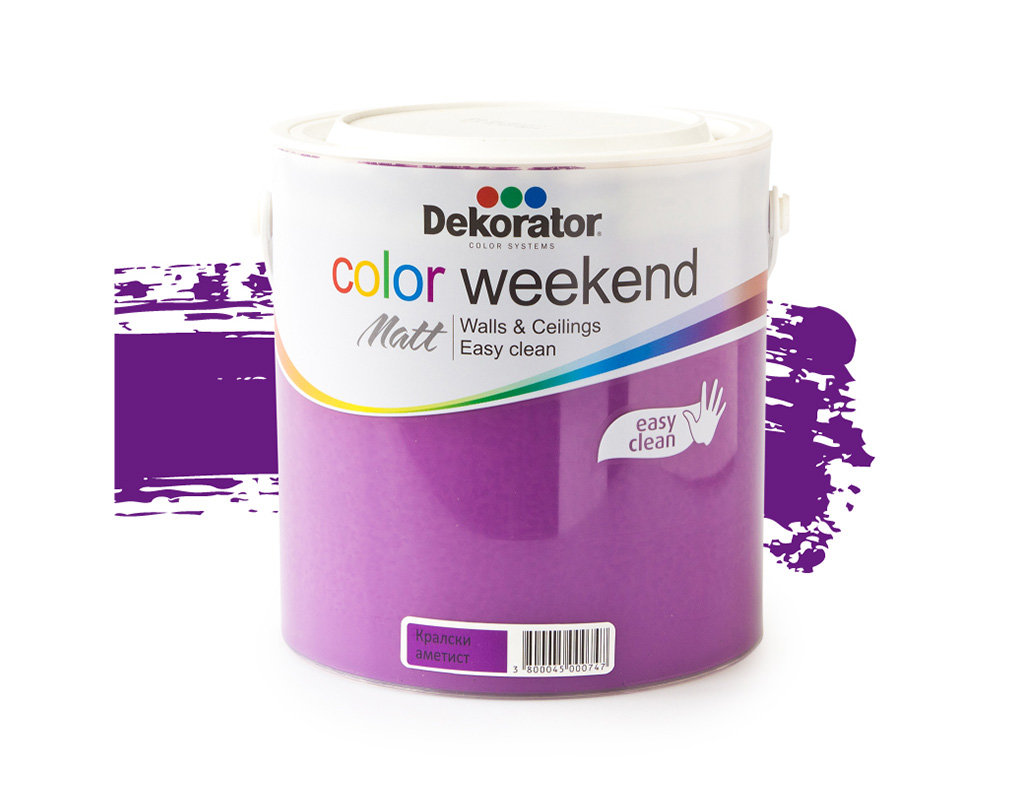 Латекс Color Weekend Matt 2.5 l, различни цветове