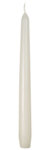 Неароматизирана свещ Taper, 1 бр. - ø2.3 x 24.5 cm, бяла перла