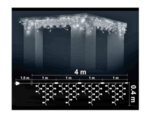 Висулка, бели светлини и бял кабел - 4 х 0.40 m, 120 LED лампички