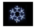 Светеща снежинка - 40 cm, 72 бели LED лампички