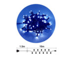 Светещ гирлянд, син, 10 m - 100 LED лампички